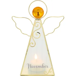 November 6.5" Monthly Angel Tea Light Holder