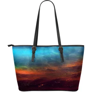 NP Universe Leather Tote Bag