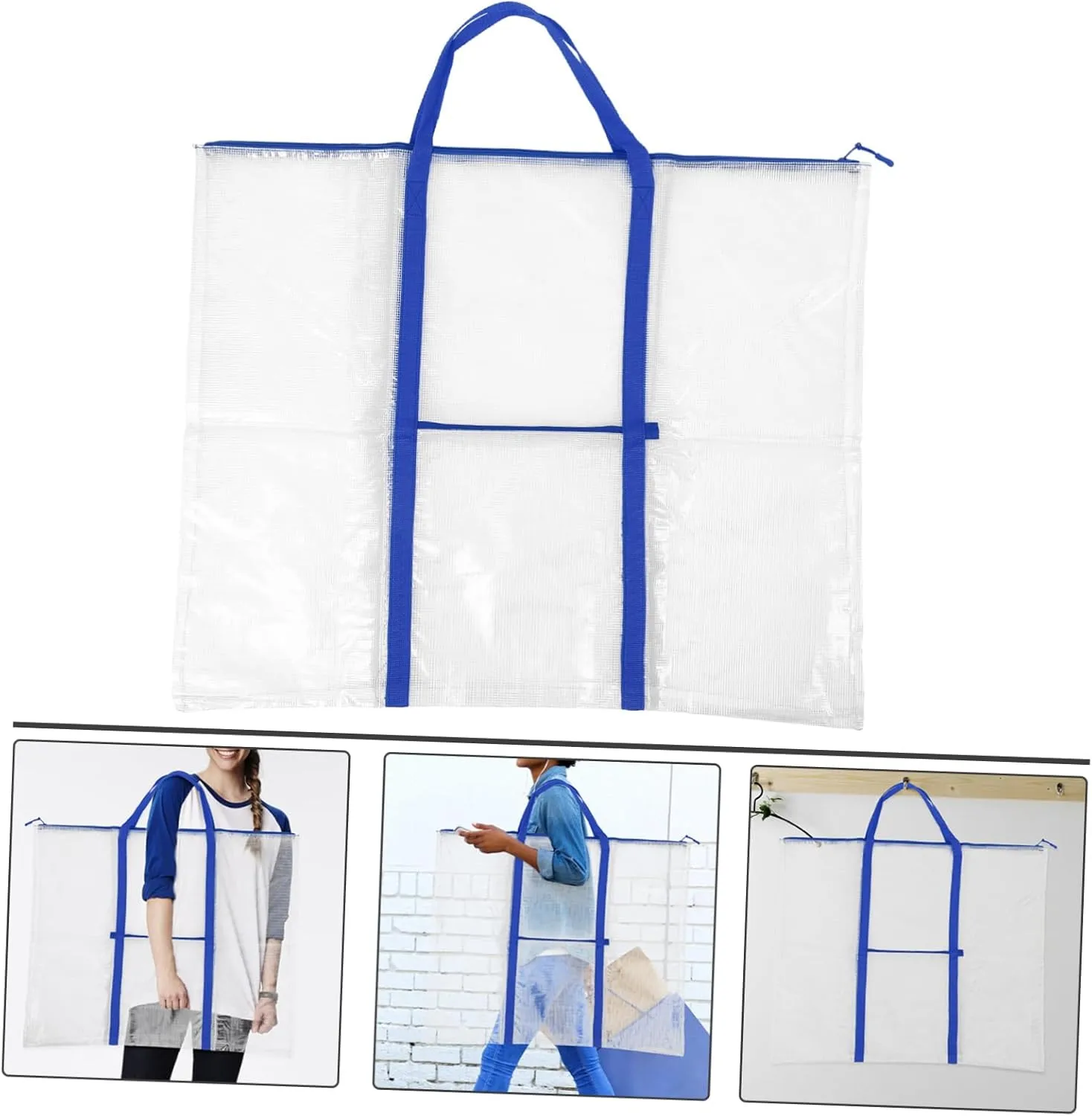 NUOBESTY Art Supply Pouch Large Organization Bag for Canvas Posters Classroom Projects