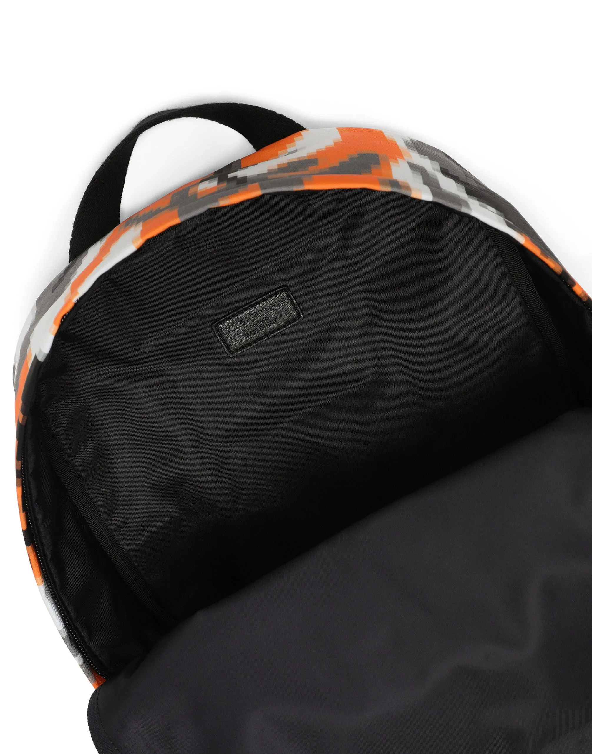 Nylon backpack with camouflage print