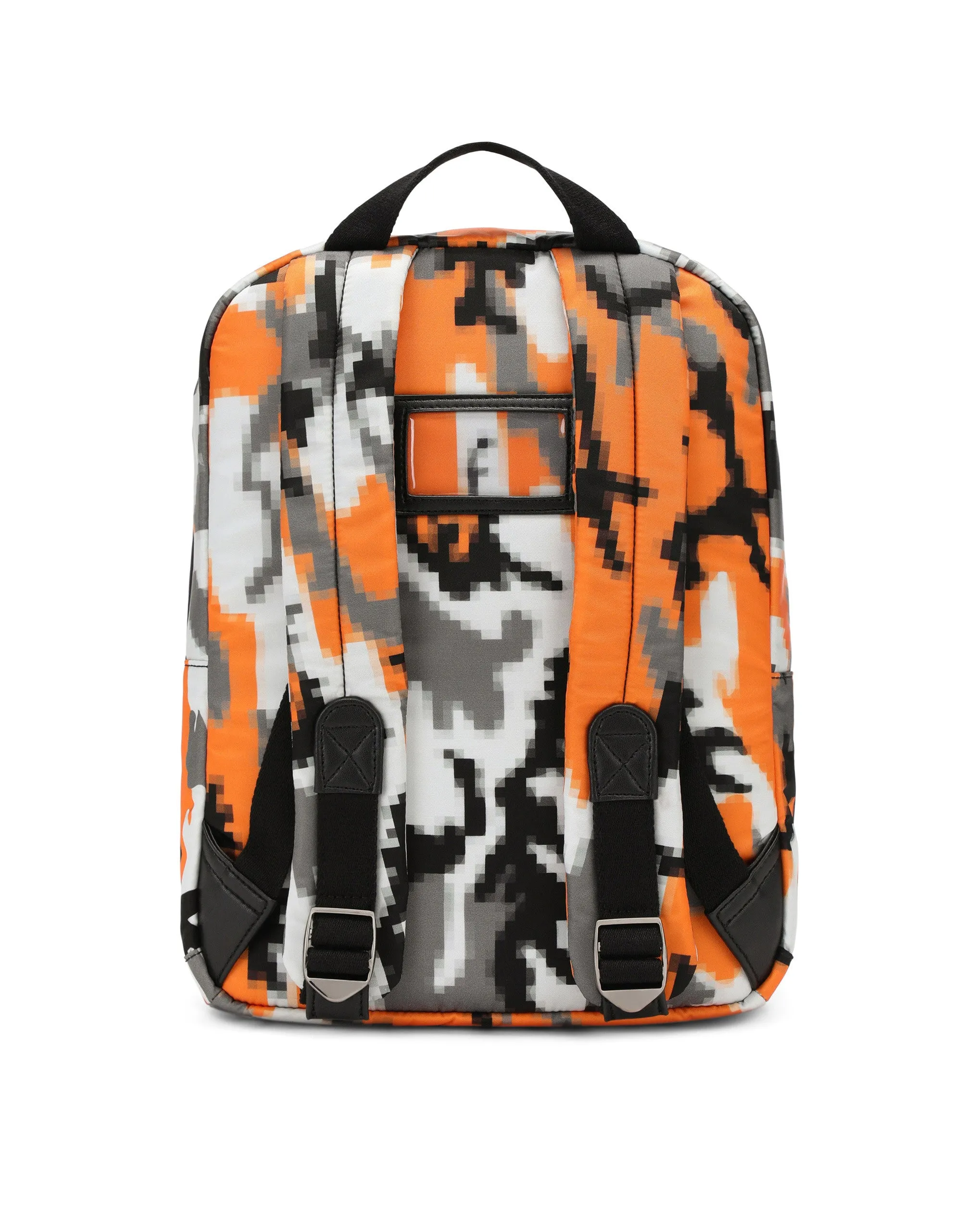 Nylon backpack with camouflage print