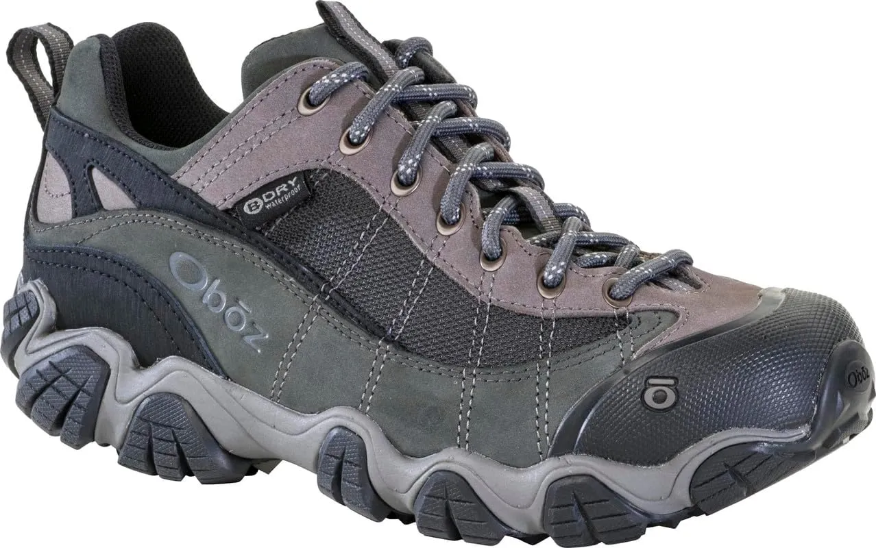 Oboz Men's Firebrand II Low B-Dry, Gray, 8.5