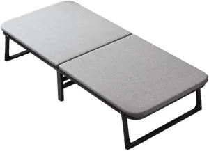 Office Folding Bed Upholstered Lunch Bed Single Household with Wheeled Beds Reinforced Beds Napping Artifacts(70cm)