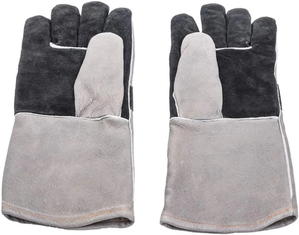 Oklahoma Joe's 3339484R06 Premium Leather Gloves, Gray