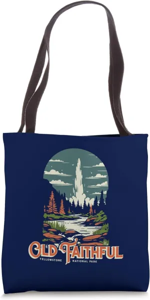 Old Faithful Geyser Yellowstone National Park Tote Bag