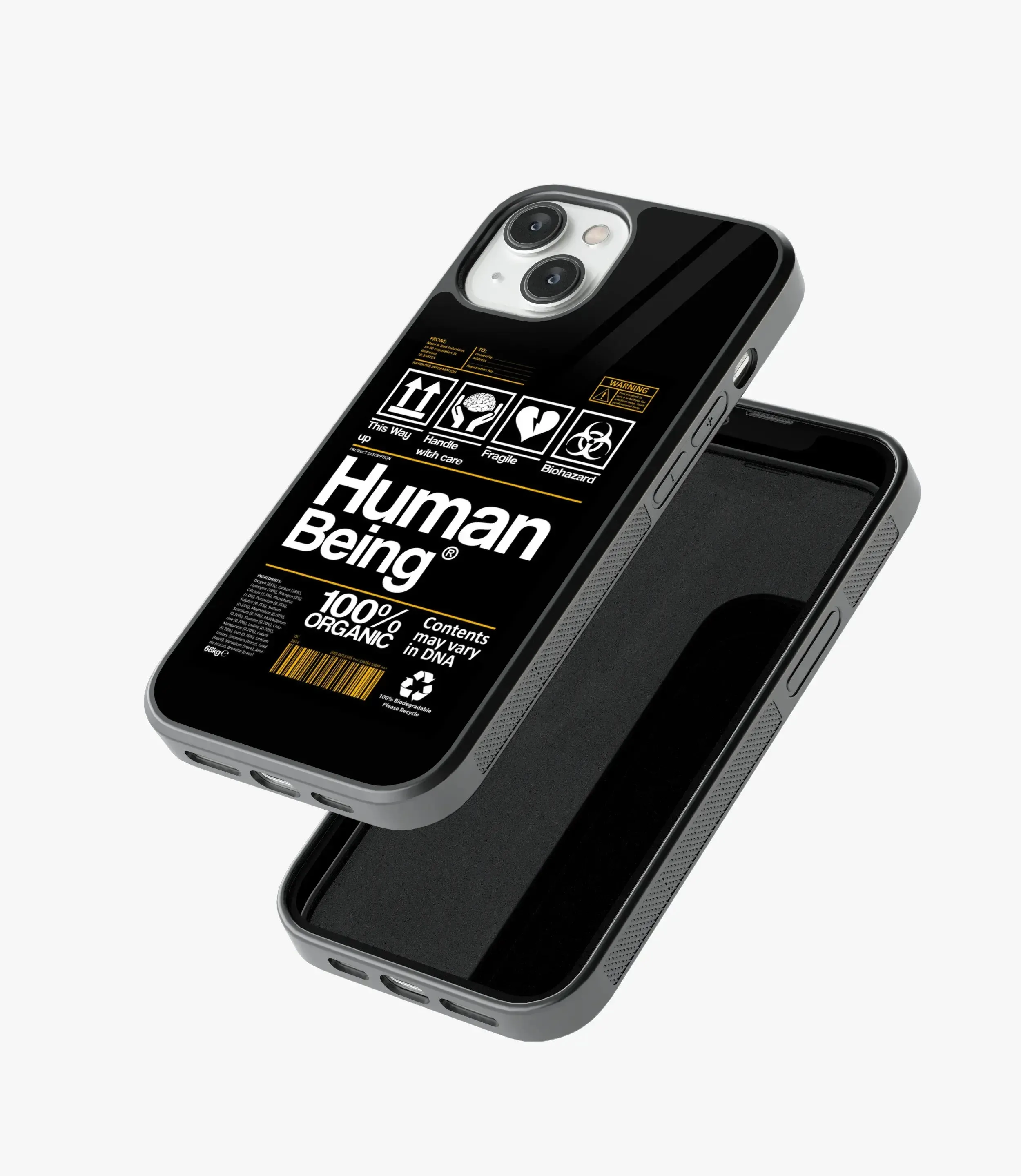 Organic Human Being Glass Phone Case