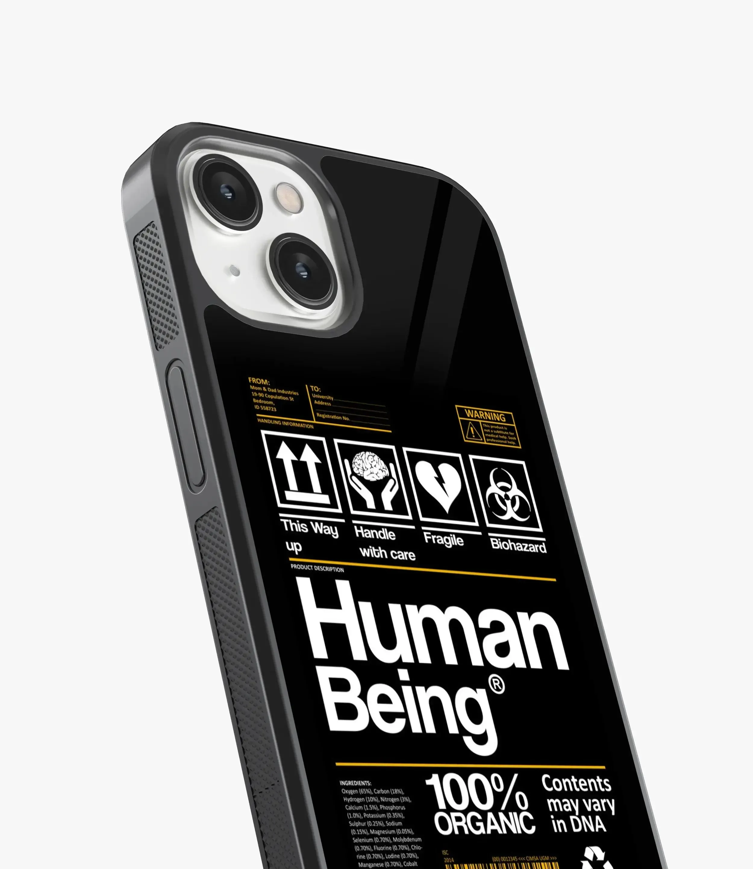 Organic Human Being Glass Phone Case