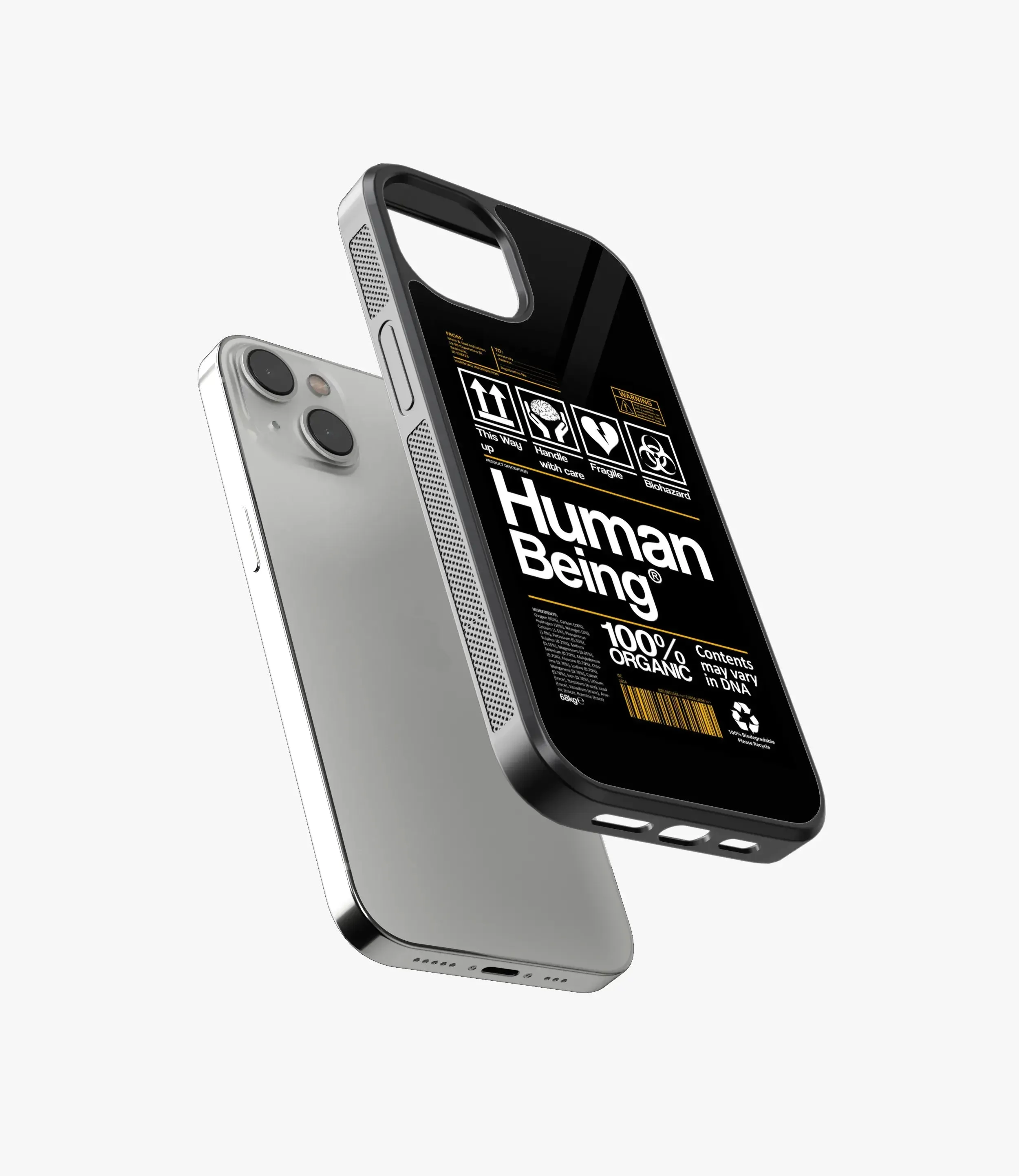 Organic Human Being Glass Phone Case