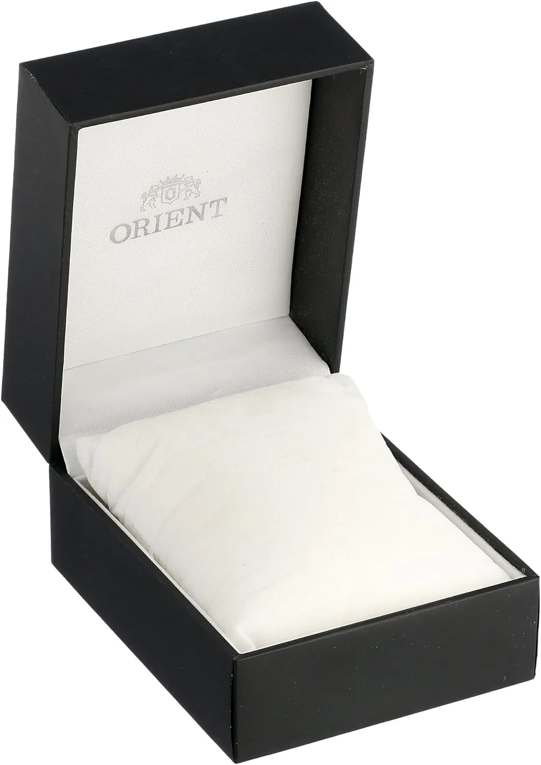 Orient 'Bambino Open Heart' Japanese Automatic Stainless Steel and Leather Dress Watch