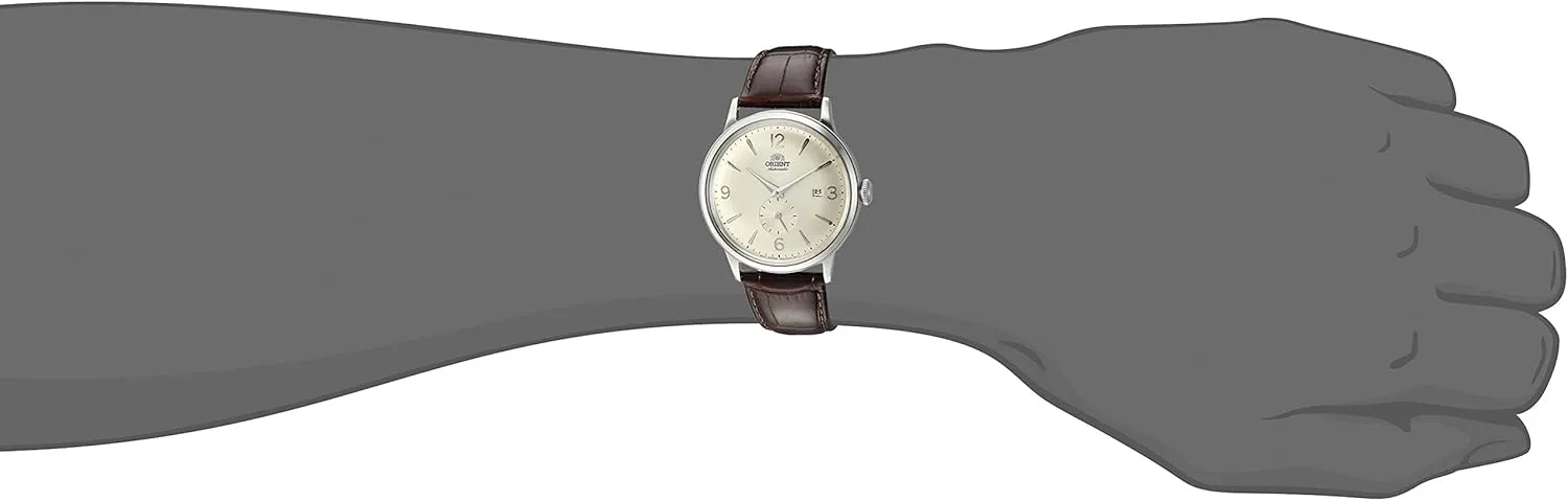 Orient Men's "Bambino Small Seconds" Japanese-Automatic Watch with Leather Strap, 21 mm