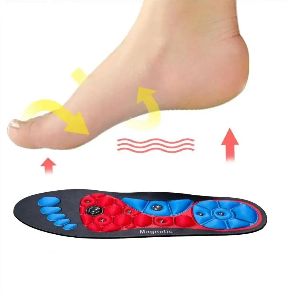 Orthopedic Magnetic Therapy Insoles Slimming Weight Loss Arch Support Shoes Pads for Men Women Massage Foot Care Sole(S(36-40))