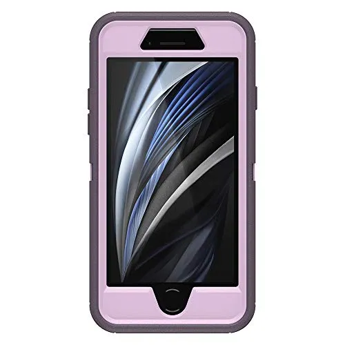 OTTERBOX DEFENDER SERIES Case for iPhone SE (2nd Gen - 2020) & iPhone 8/7 (NOT PLUS) - Retail Packaging - PURPLE NEBULA (WINSOME ORCHID/NIGHT PURPLE)