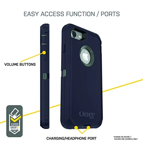 OTTERBOX DEFENDER SERIES Case for iPhone SE (2nd Gen - 2020) & iPhone 8/7 (NOT PLUS) - Retail Packaging - PURPLE NEBULA (WINSOME ORCHID/NIGHT PURPLE)
