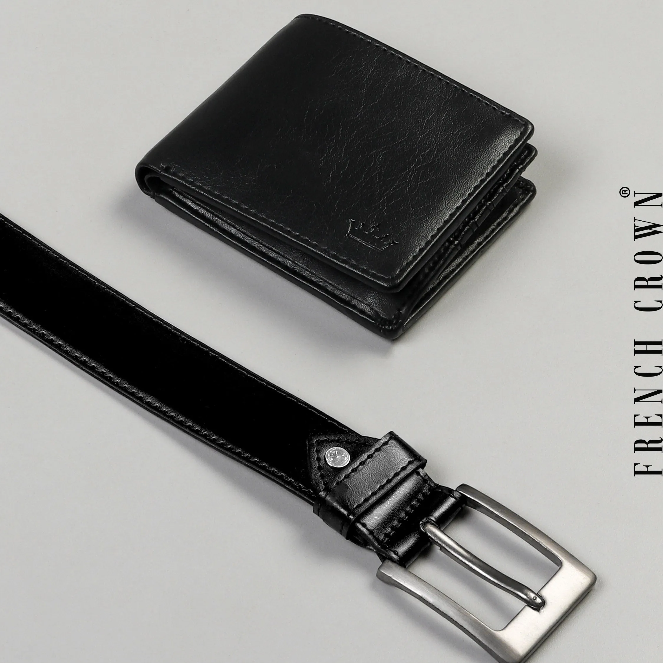 Pack Of 1 Black Wallet And 1 Jade Black Belt