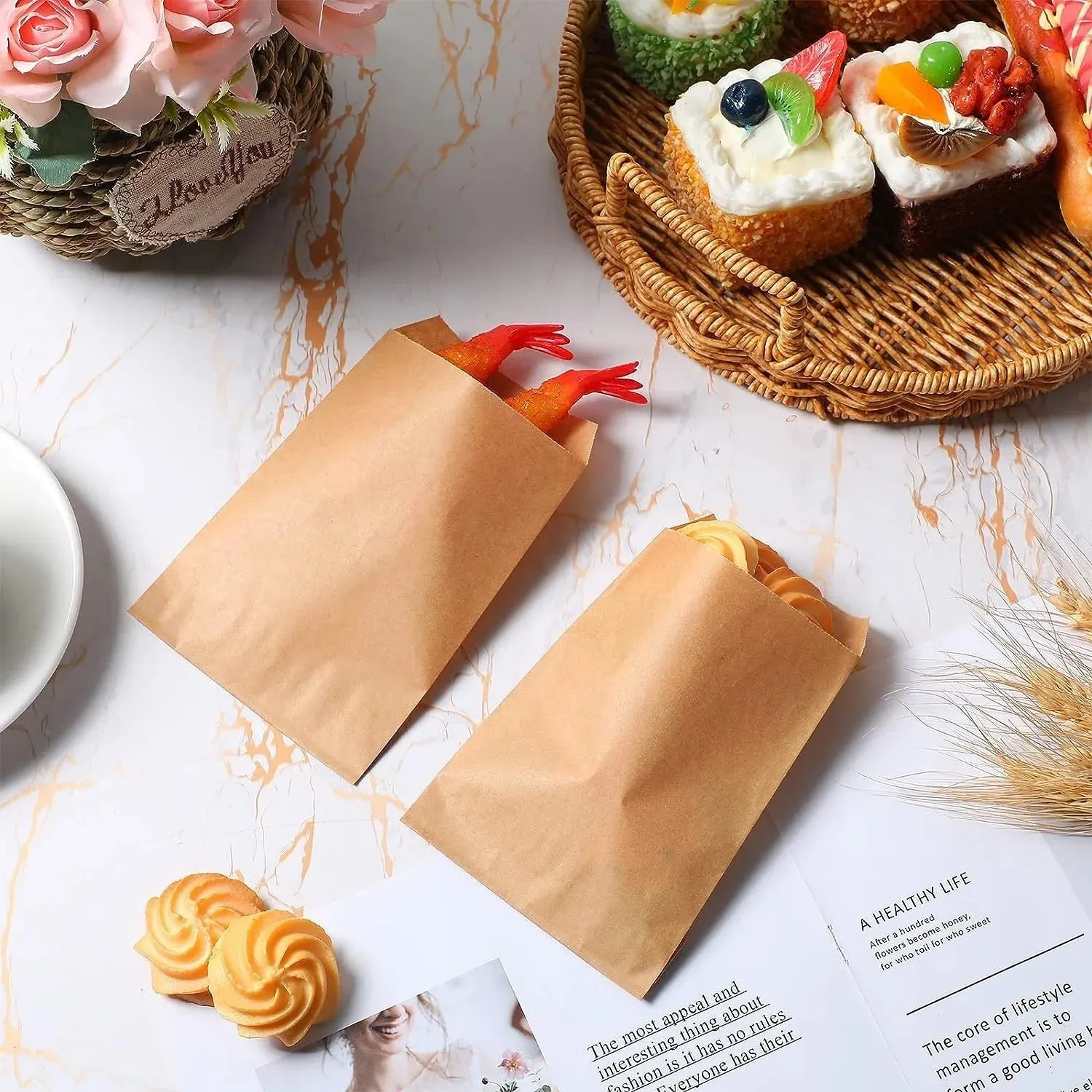 Paper Snack, Pastry, Sandwich and Cookie Bags | Fully Customizable
