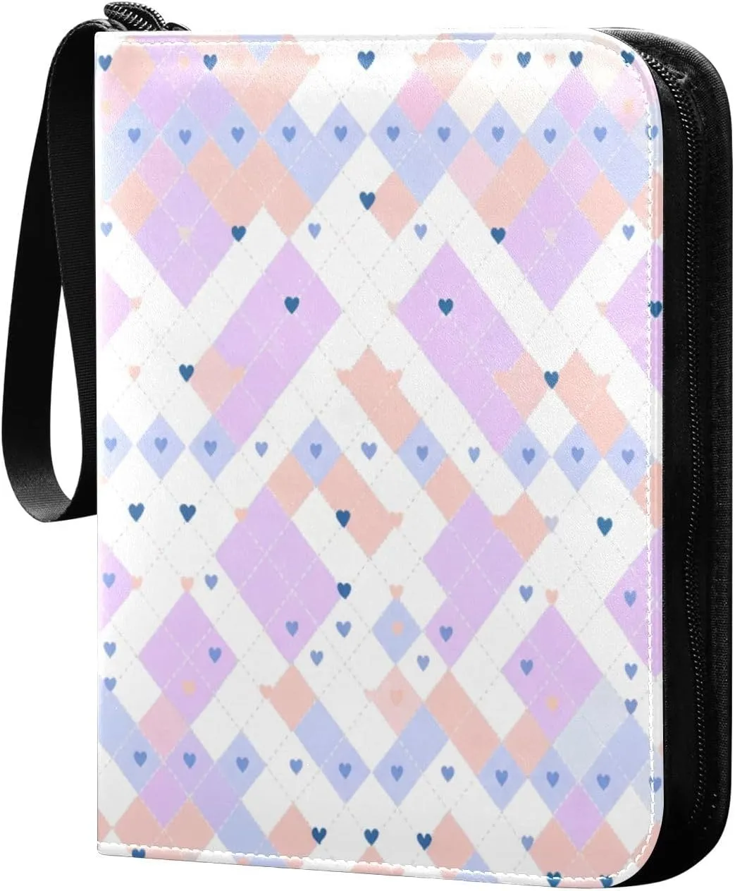 Pastel Colors Card Binder 4 Pockets, 400 Pockets Trading Card Binder Removable Card Albums Card Holder for Games, Sports, Football, Baseball Cards