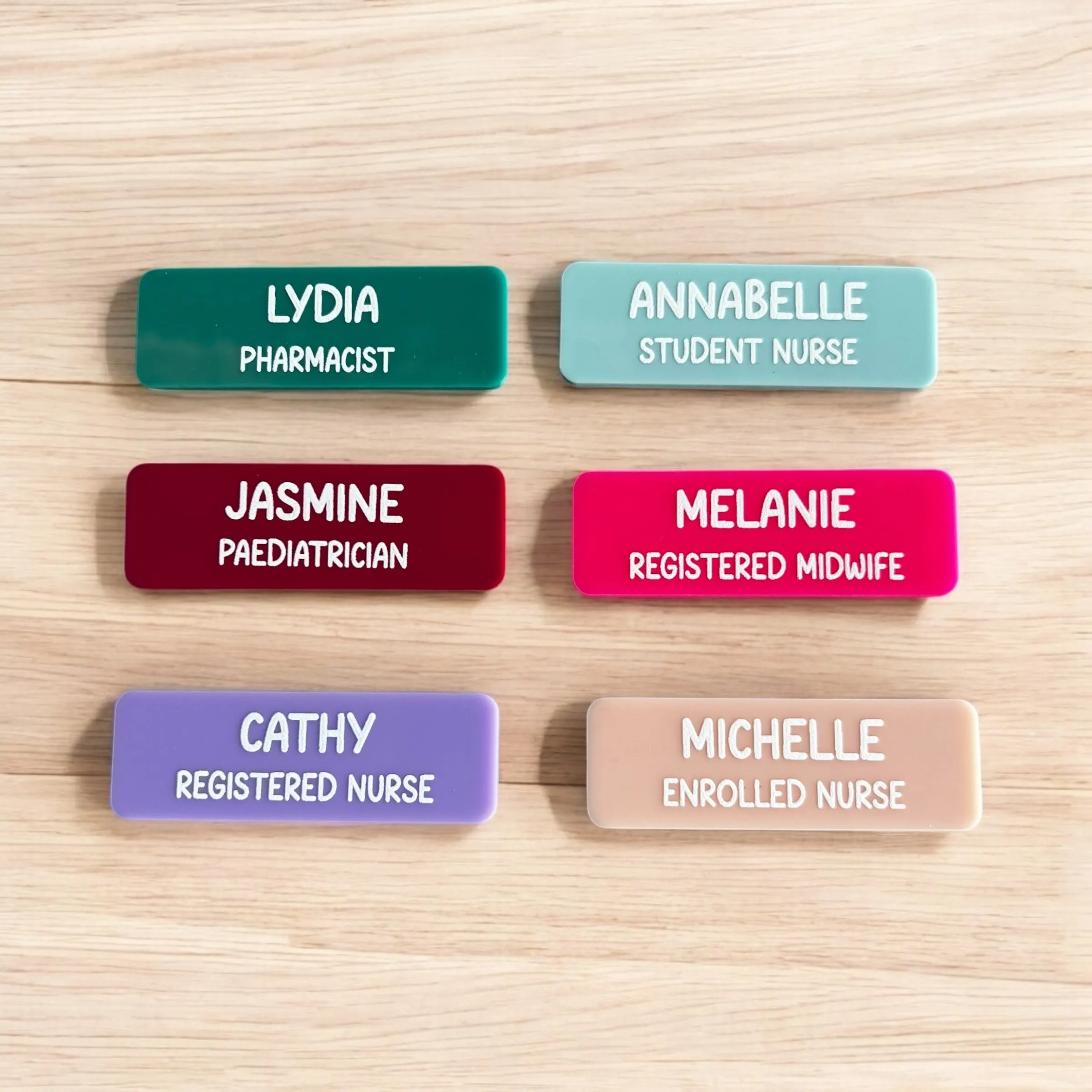 Personalised 3D Name Badges