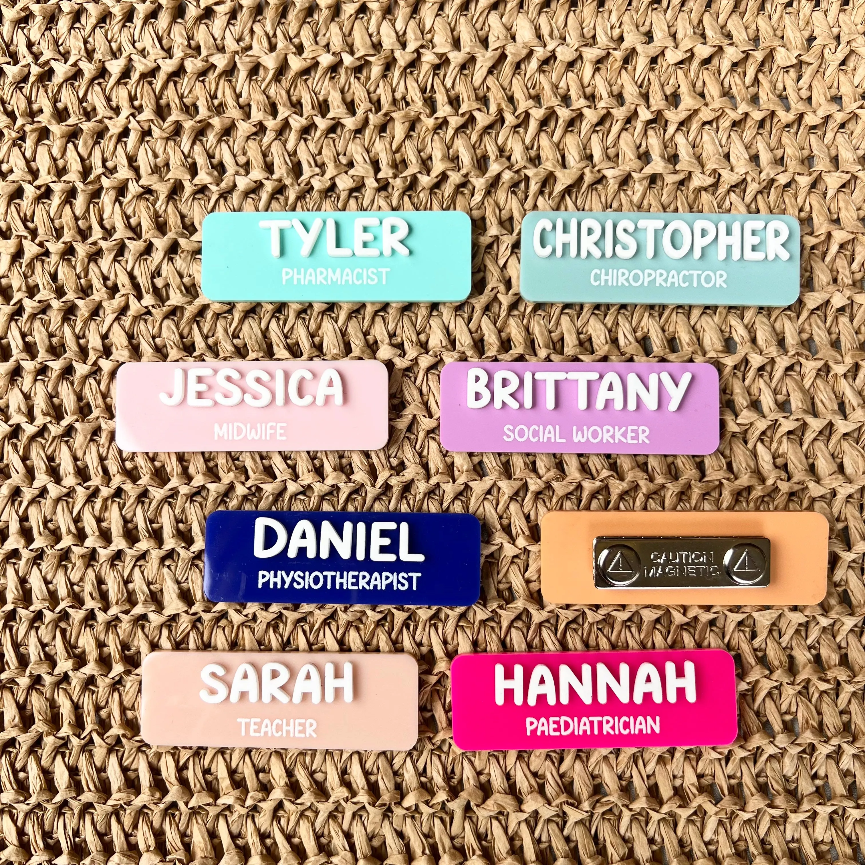 Personalised 3D Name Badges