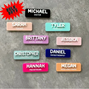 Personalised 3D Name Badges