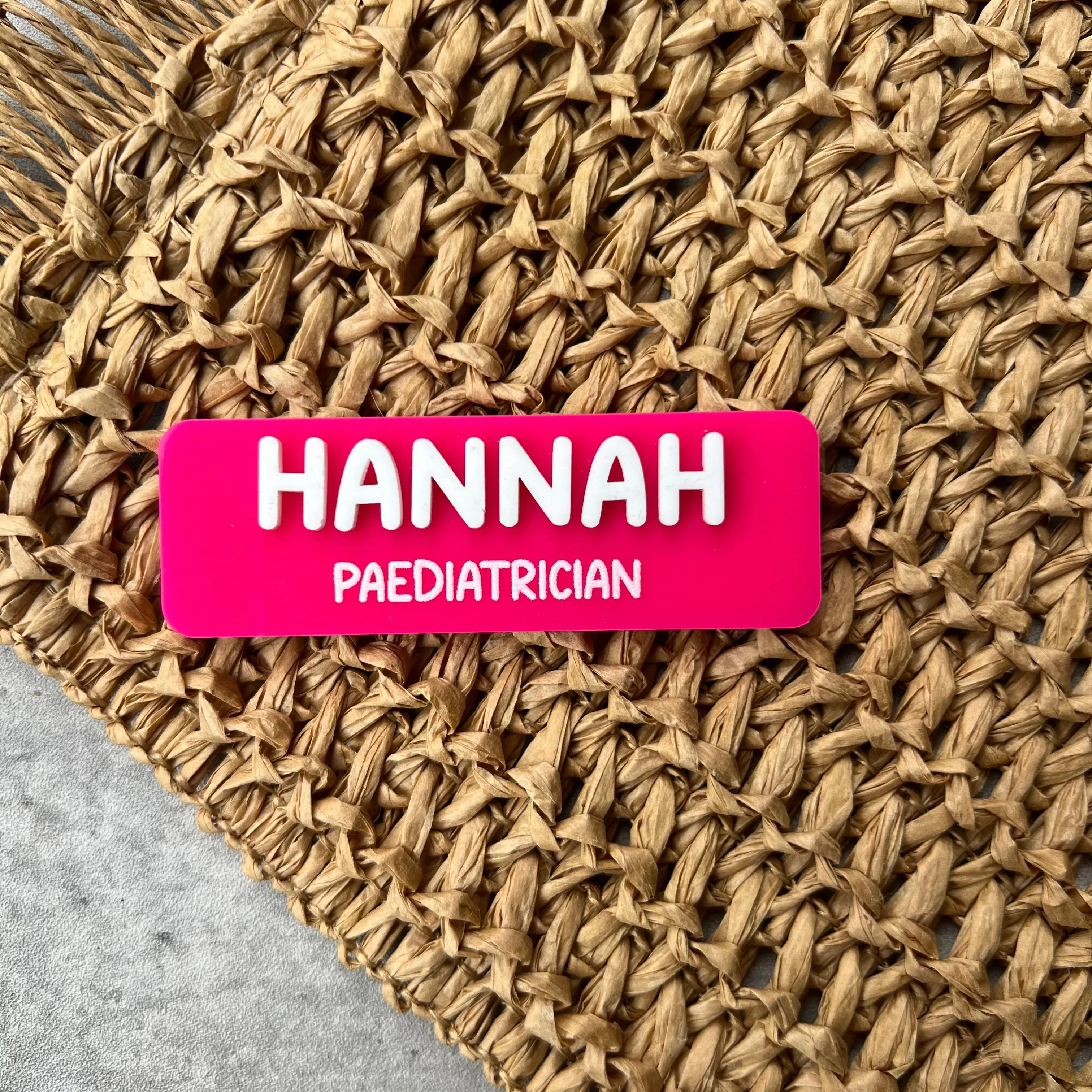 Personalised 3D Name Badges