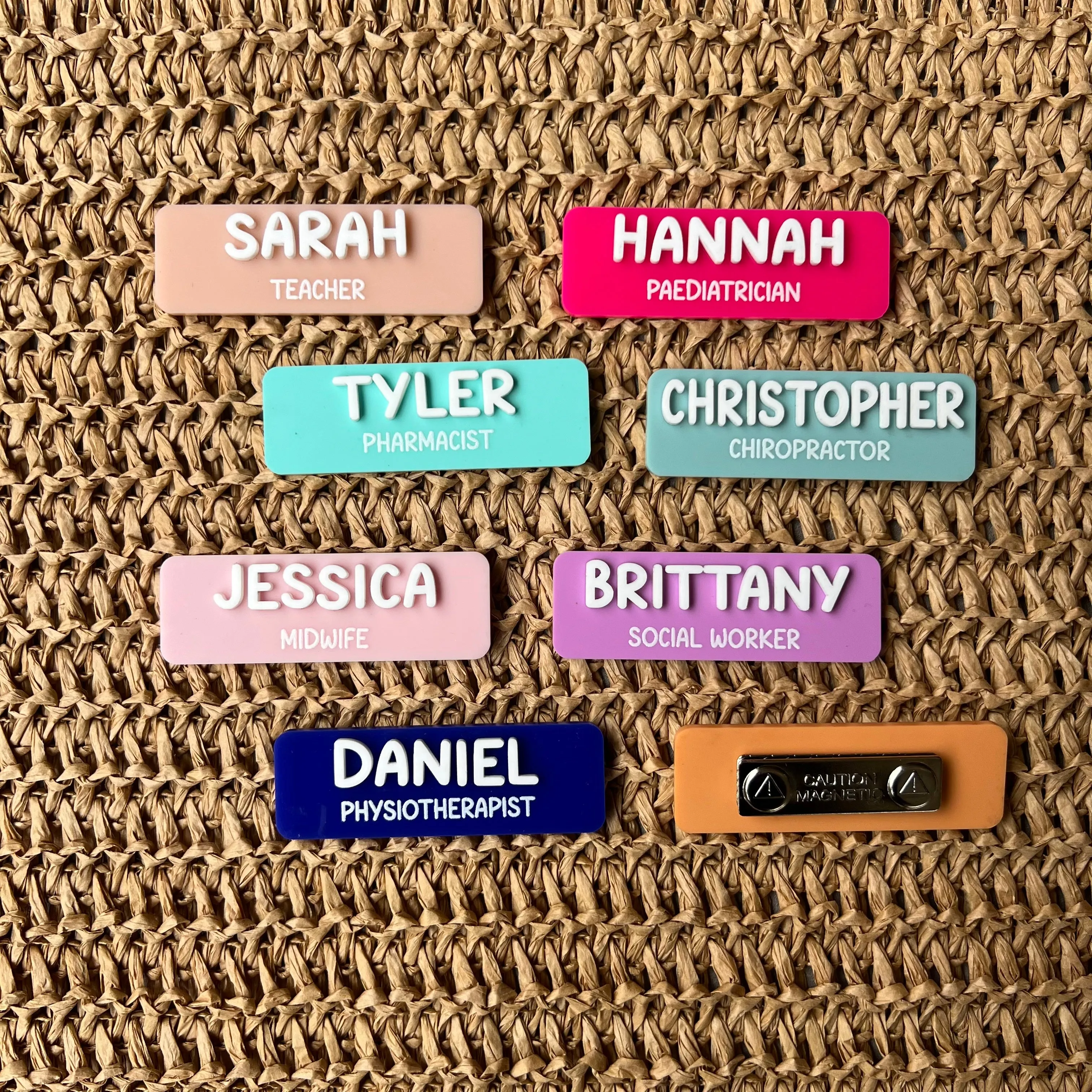 Personalised 3D Name Badges