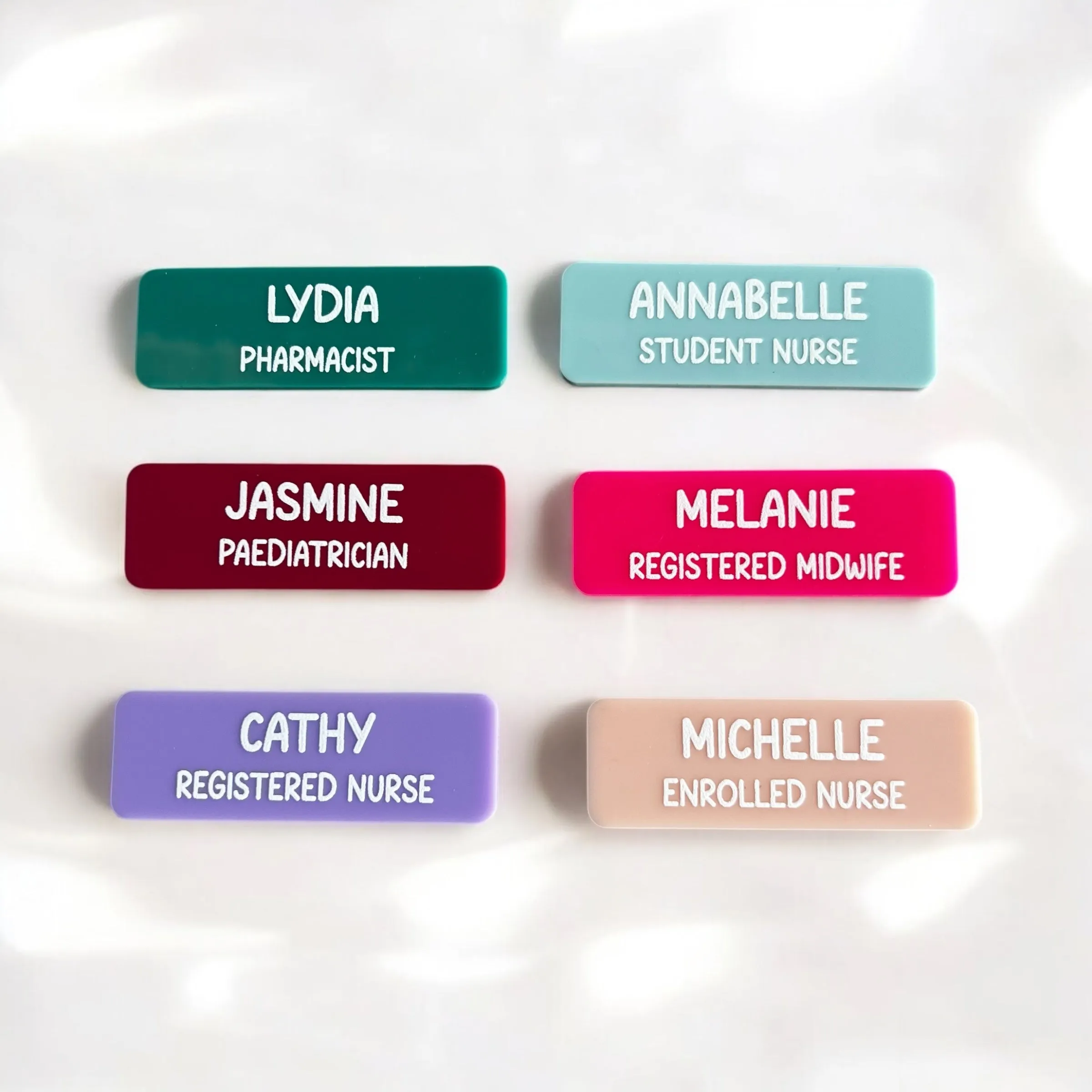Personalised 3D Name Badges