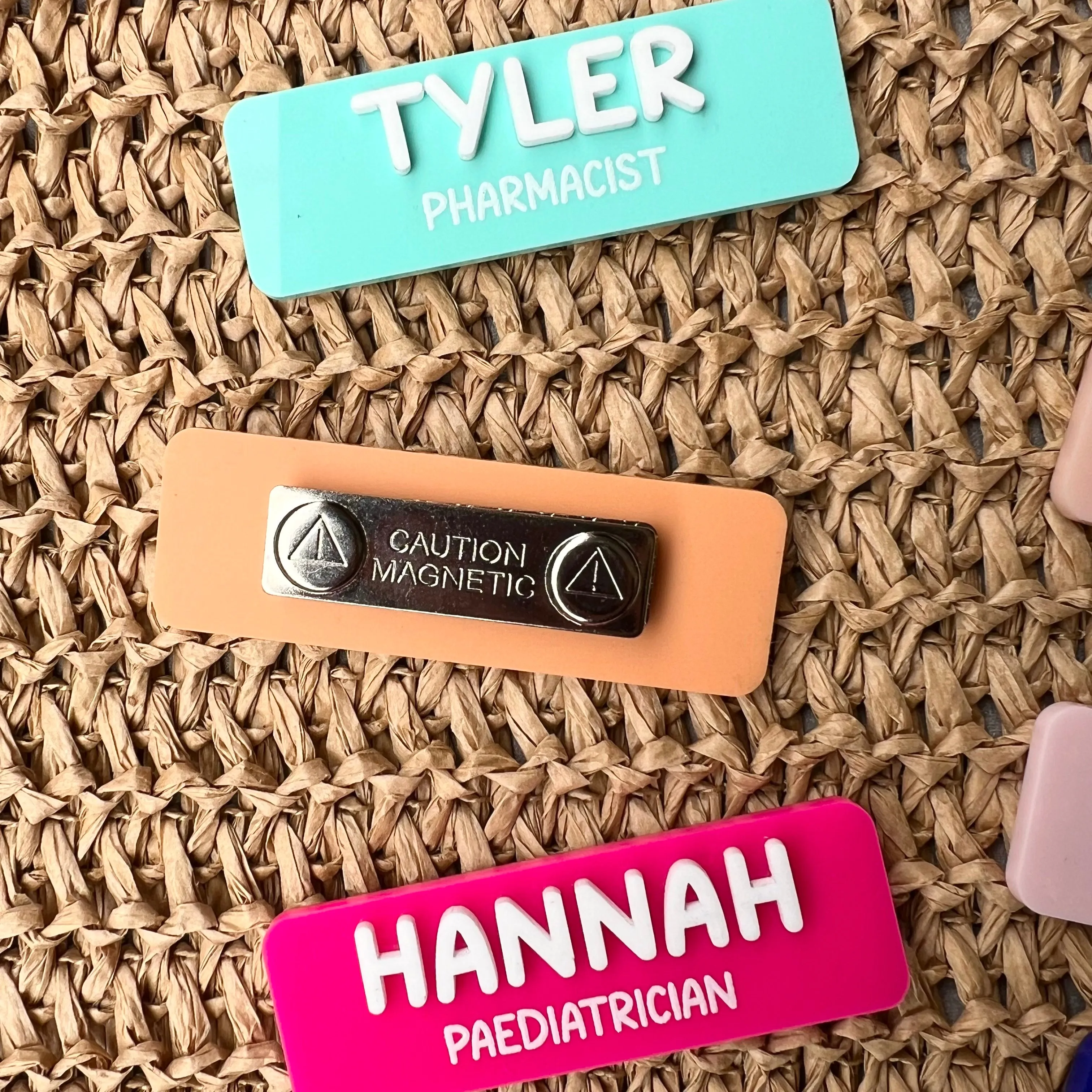 Personalised 3D Name Badges