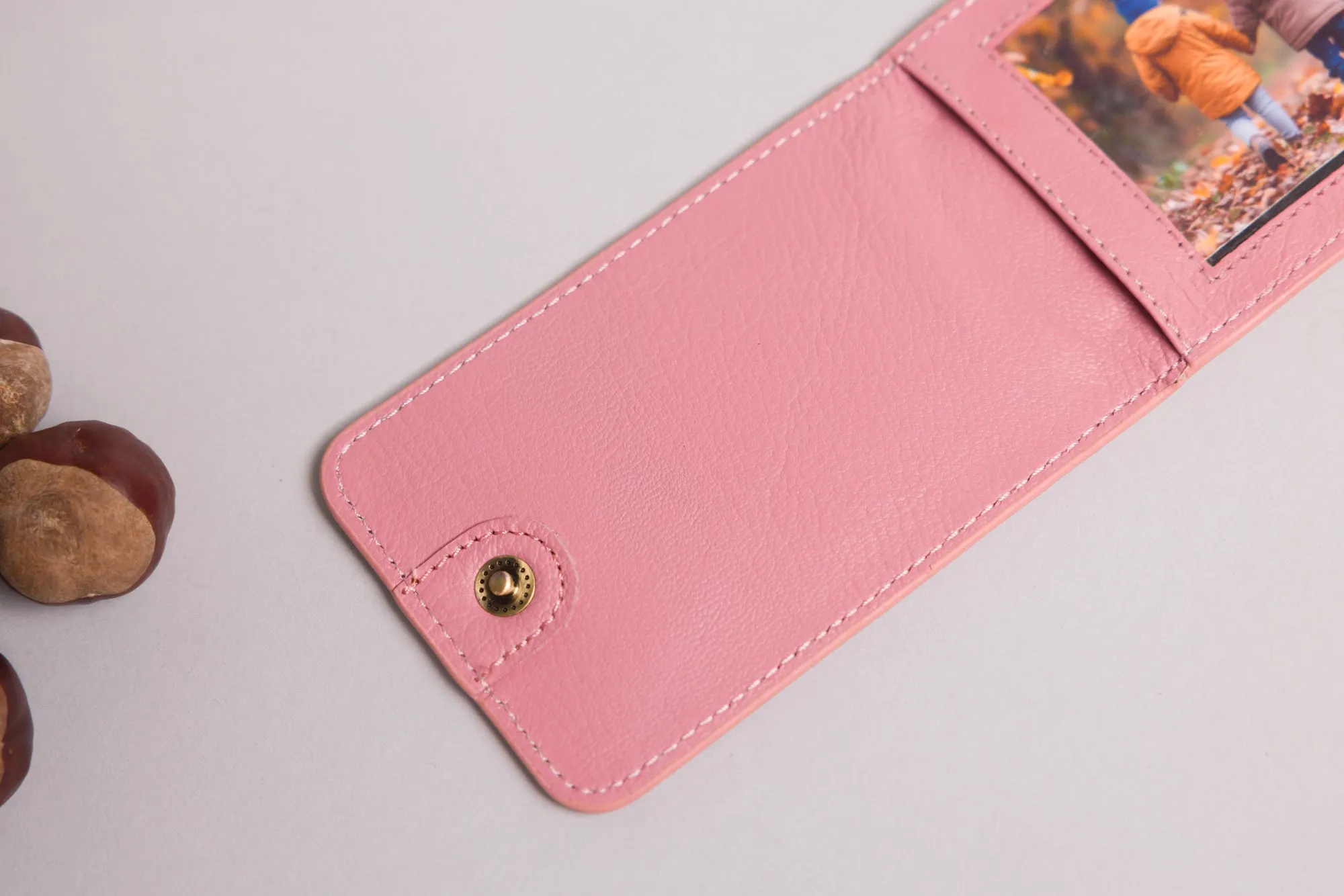 Personalised Engraved Pink Leather Luggage Tag