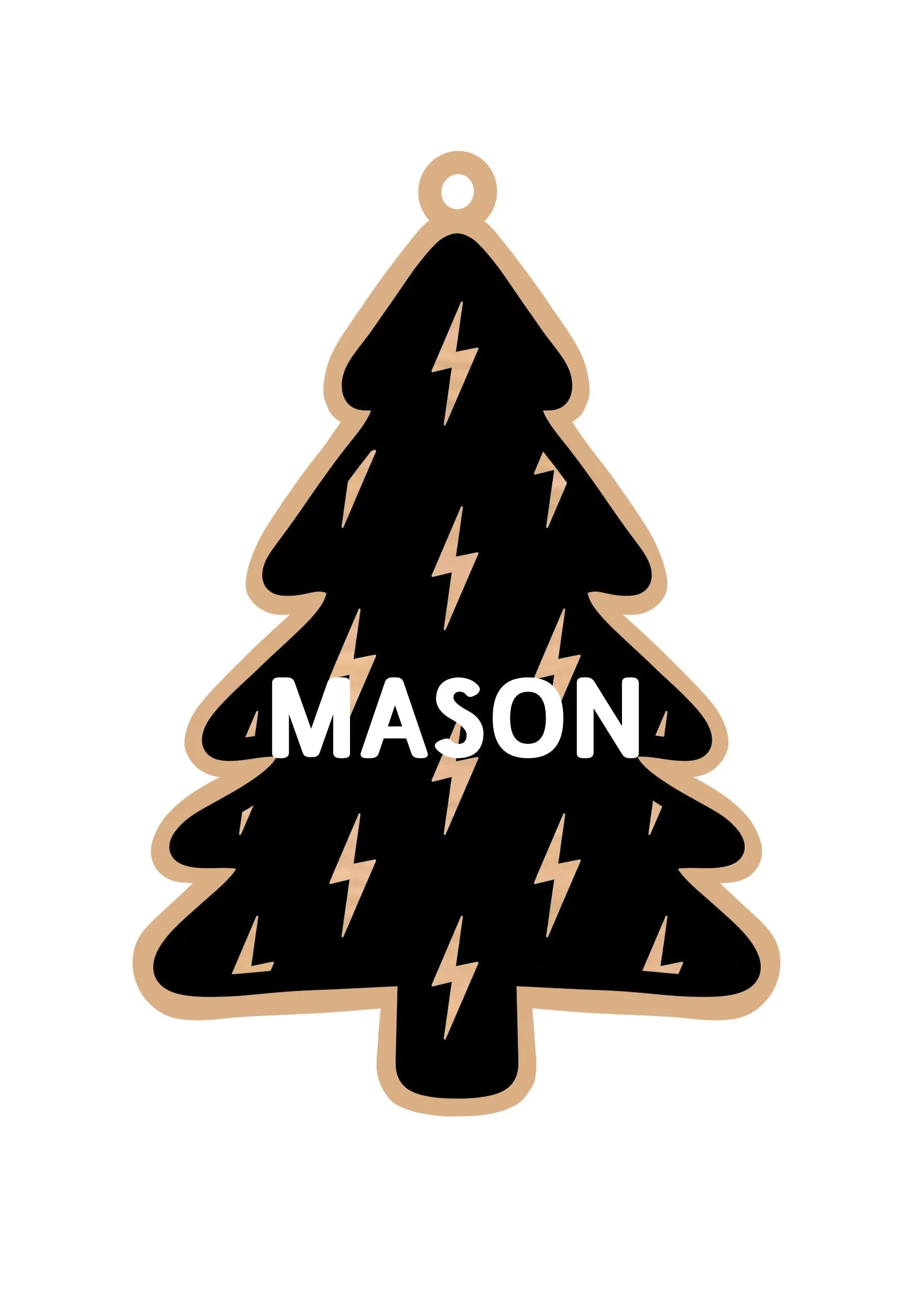 Personalized Bolts Tree Magnet/Ornament/Tag
