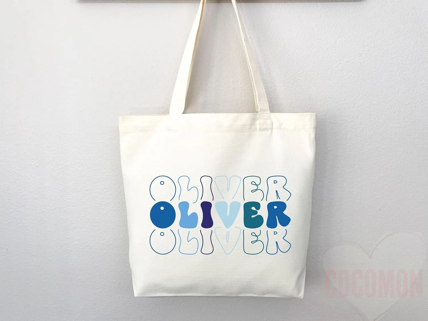 Personalized Custom Name Tote Bag - Custom Tote Shopper - Premium Canvas, Reusable, Eco-Friendly - Ideal Gift for Women, Bridesmaids, Teachers, Nurses - Customizable (Medium Bag)