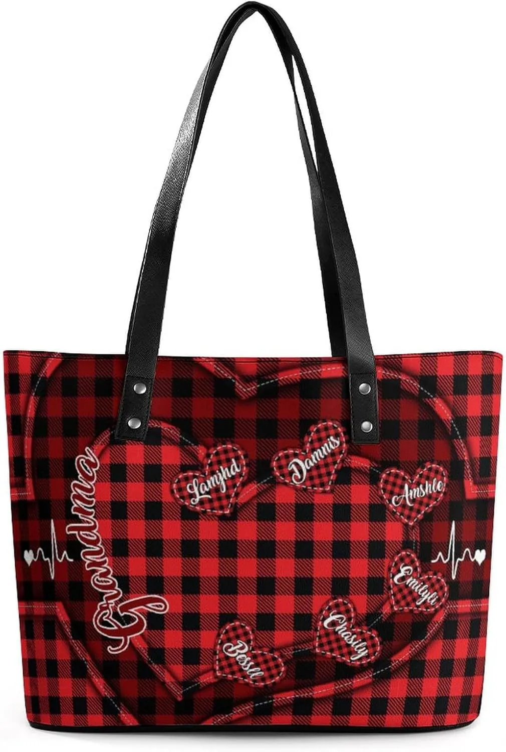 Personalized Grandma's Little Sweethearts Single Shoulder Bag Custom 1-15 Name Loving Gift For Grandma Mom Xmas