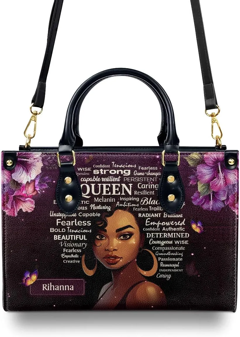 Personalized Leather Handbag For Women - Matching Design Purses And Wallet - Mothers Day Gifts For Women