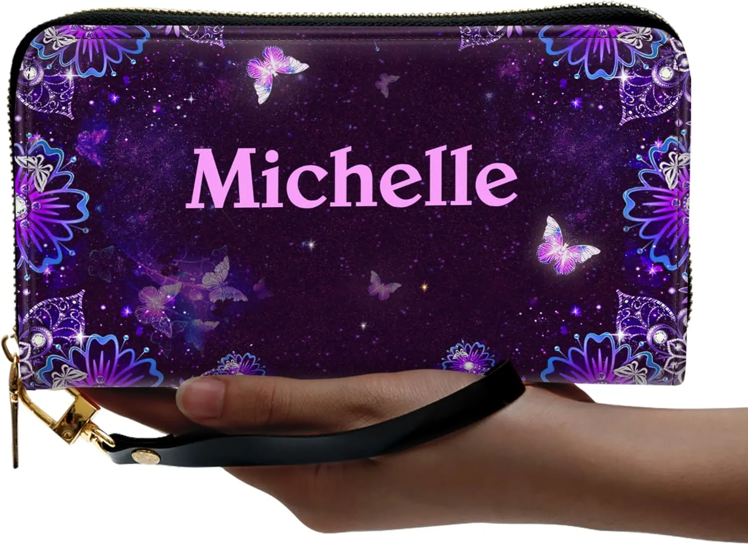 Personalized Leather Handbag For Women - Matching Design Purses And Wallet - Mothers Day Gifts For Women