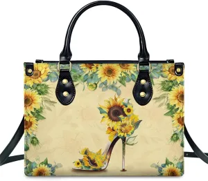 Personalized Leather Handbags for Women - Fashion Casual Shoulder Tote Bag - Gifts for Women Mom Grandma