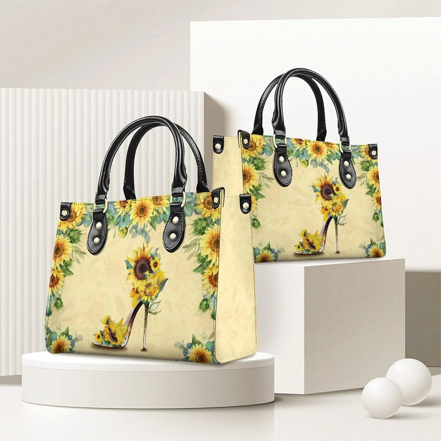 Personalized Leather Handbags for Women - Fashion Casual Shoulder Tote Bag - Gifts for Women Mom Grandma