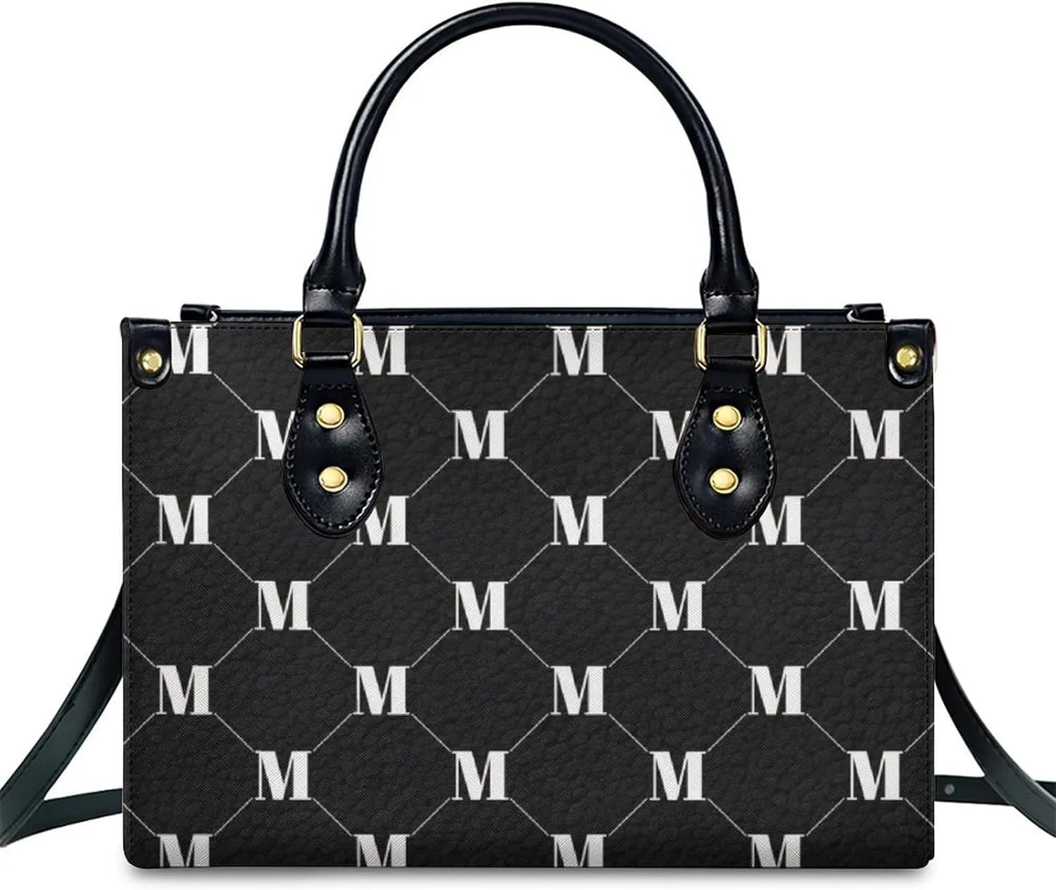 Personalized Purse for Women, Custom Name Photo Handbag Gifts for Her, Casual Tote Bag for Mom Teacher Bridesmaid Sister