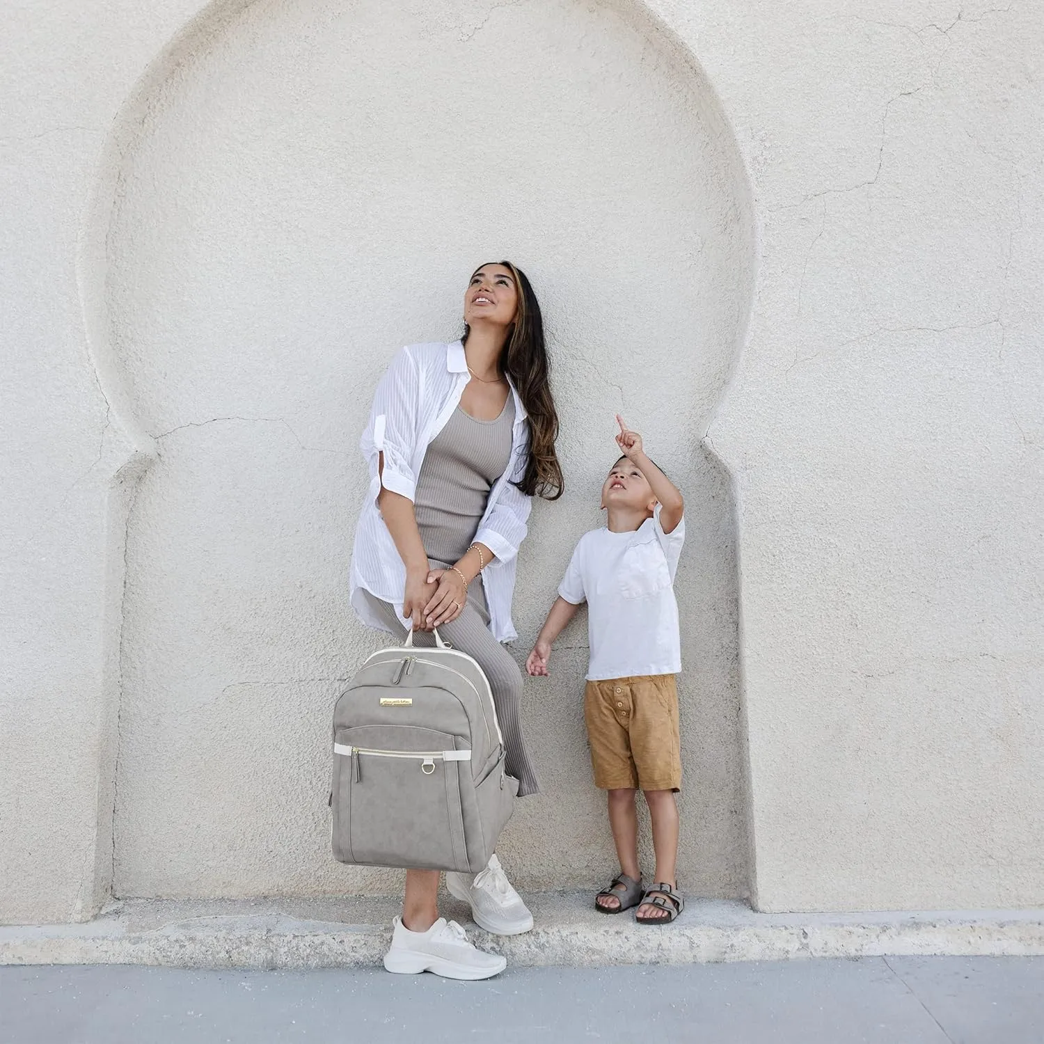 Petunia Pickle Bottom 2-in-1 Provisions Breast Pump & Diaper Bag, Designed for Busy Parents, Spacious Main Compartment, Grey Matte