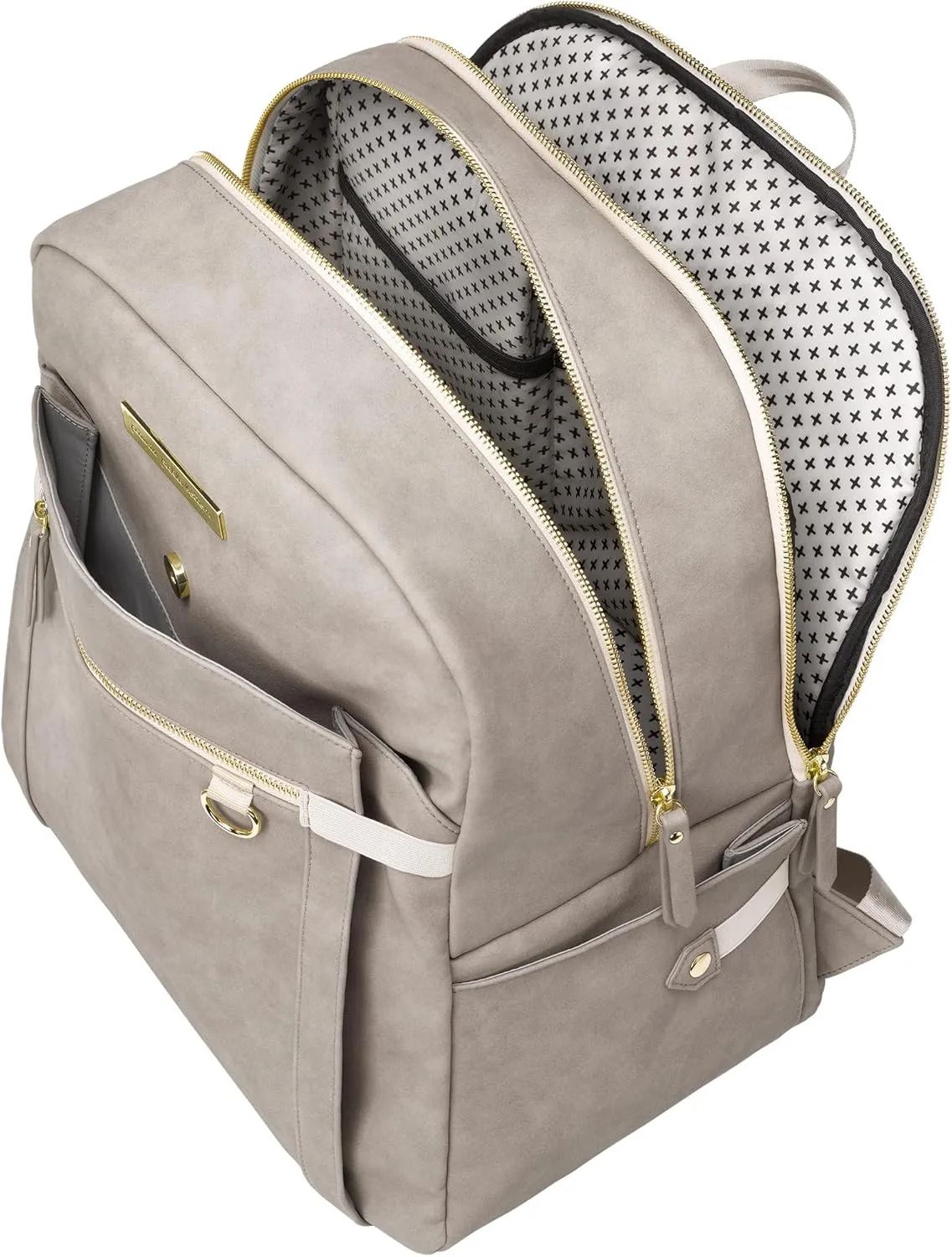 Petunia Pickle Bottom 2-in-1 Provisions Breast Pump & Diaper Bag, Designed for Busy Parents, Spacious Main Compartment, Grey Matte