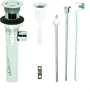 PF WaterWorks PF0324-CH-CH Never Clog Sink/Lavatory Finish ABS ClogFREE Universal Pop-Up Drain Assembly-Easy Remove Magnetic Stopper (Chrome Body with Overflow)
