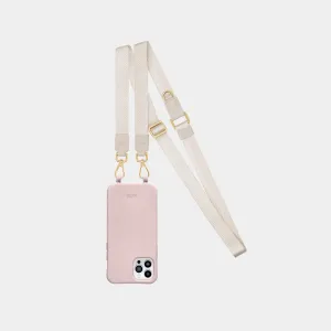 Pink Phone Case   Bone Crossbody Lanyard