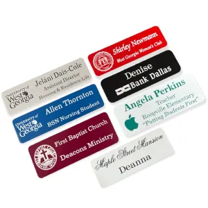 Plastic Lasered Two-Tone Name Badge