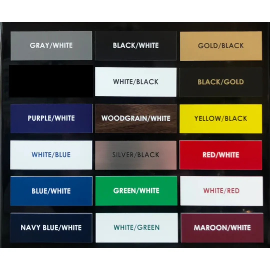 Plastic Lasered Two-Tone Name Badge