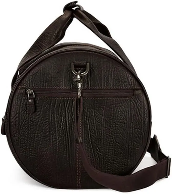 Portable Travel Bag Large Capacity Business Leather Storage Travel Bag Leisure Luggage Bag(D)