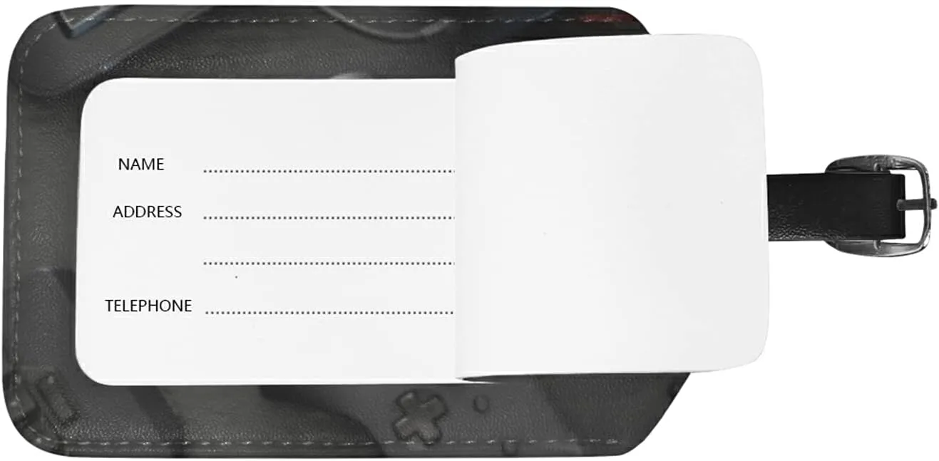 PU Leather Baggage Tag Luggage Tag Travel ID Bag Label for Suitcase Identifiers