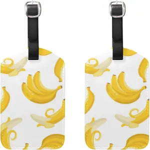 PU Leather Baggage Tag Luggage Tag Travel ID Bag Label for Suitcase Identifiers