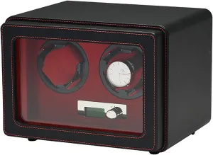 PU Leather Watch Shaker Home Mechanical Watches Automatic Turntable Anti-Magnetic Winding Watch Box Dust-Proof Watch Storage Case Quiet and Well Operated