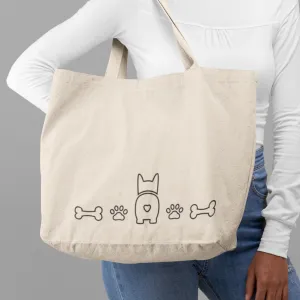“Puppy I” Canvas Tote