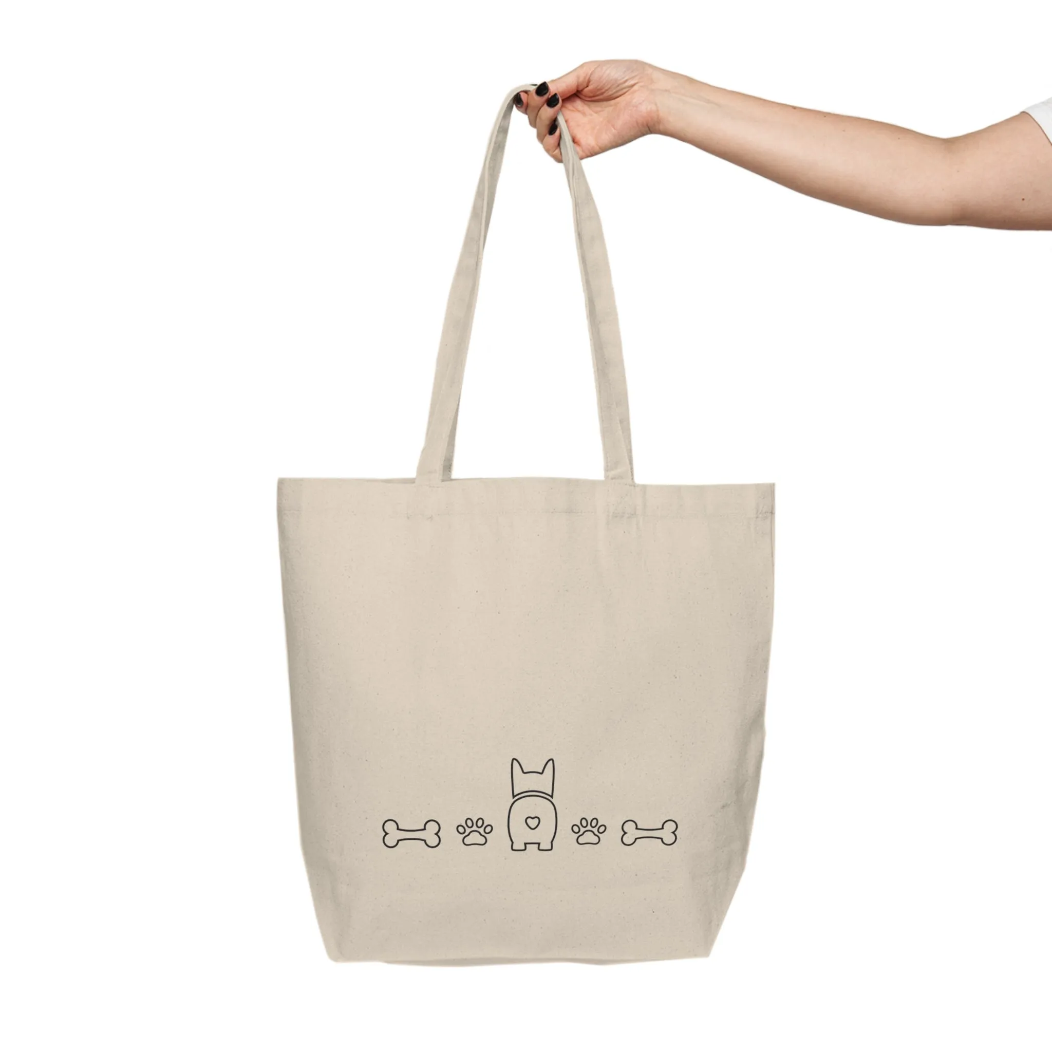 “Puppy I” Canvas Tote