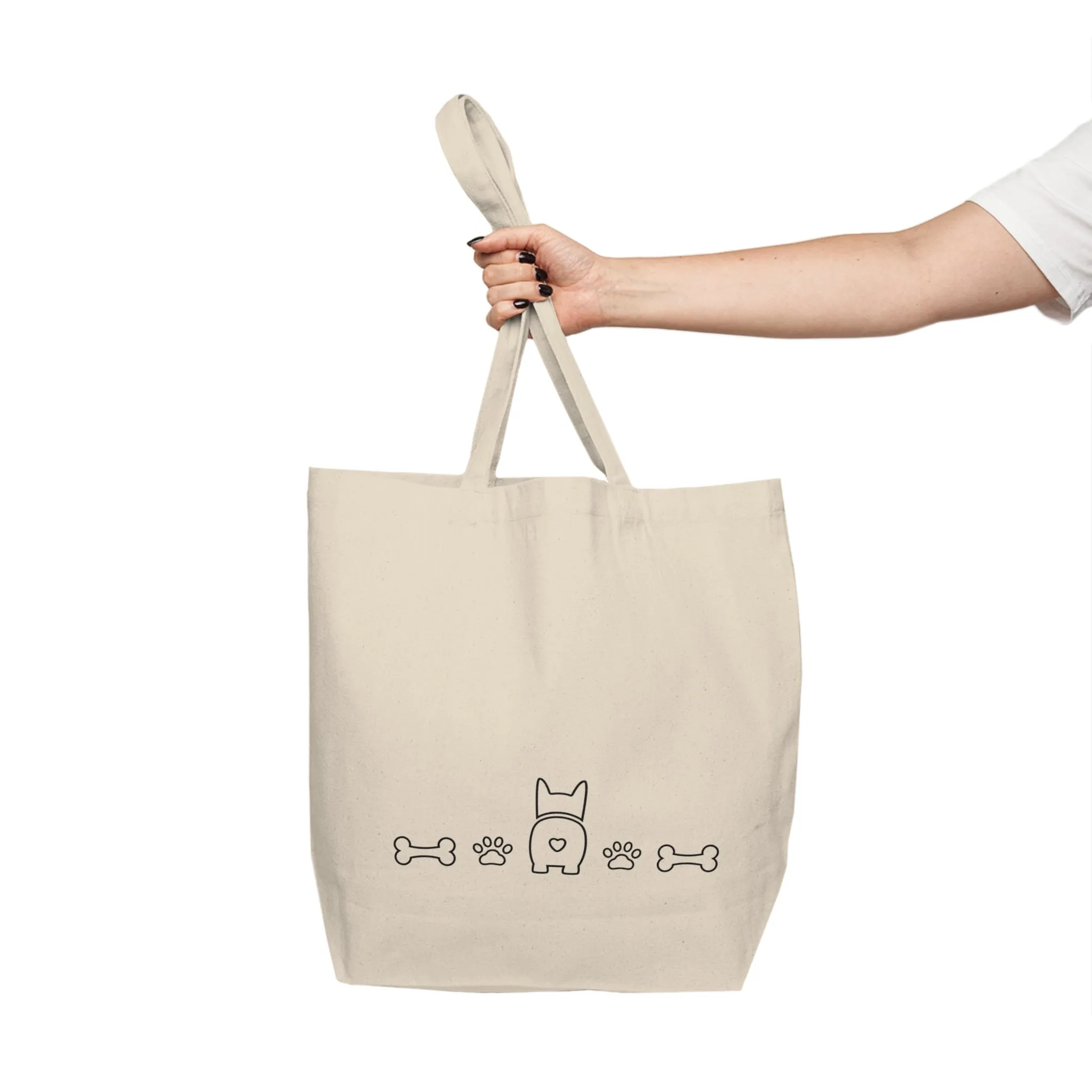 “Puppy I” Canvas Tote