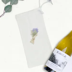 Purple Bouquet - Canvas Wine Bag
